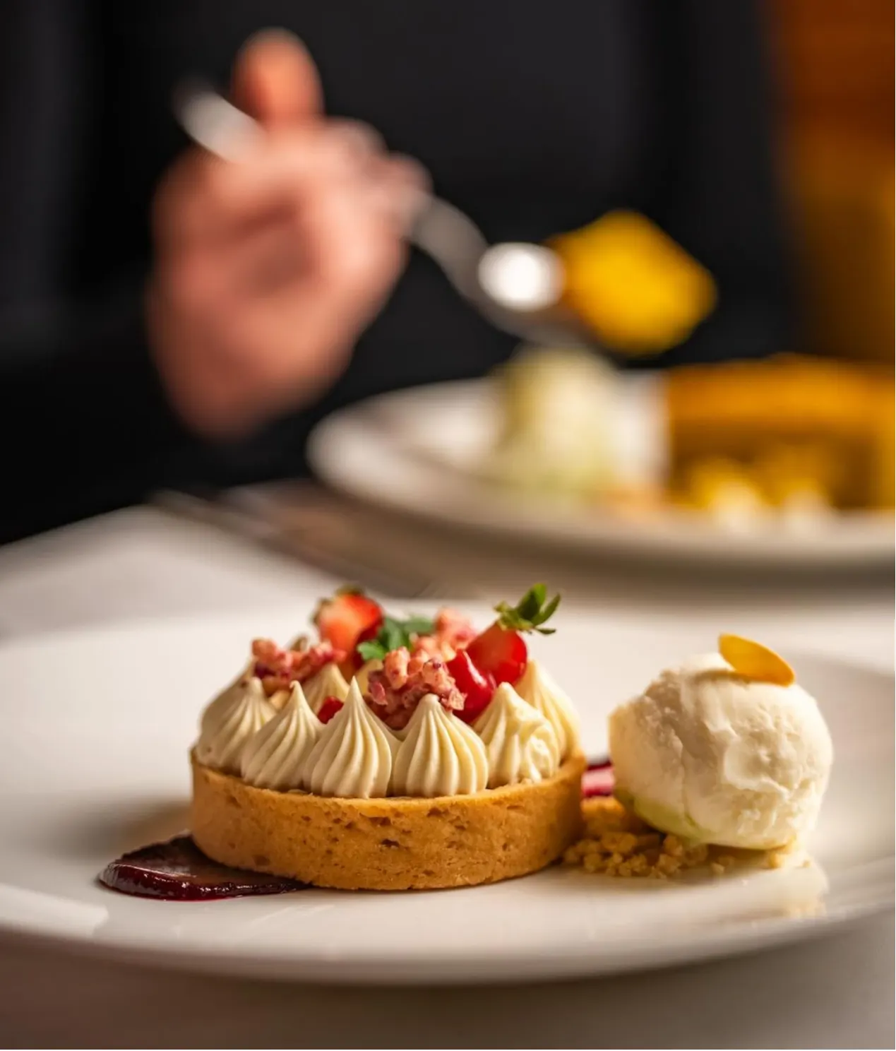 Dessert close-up