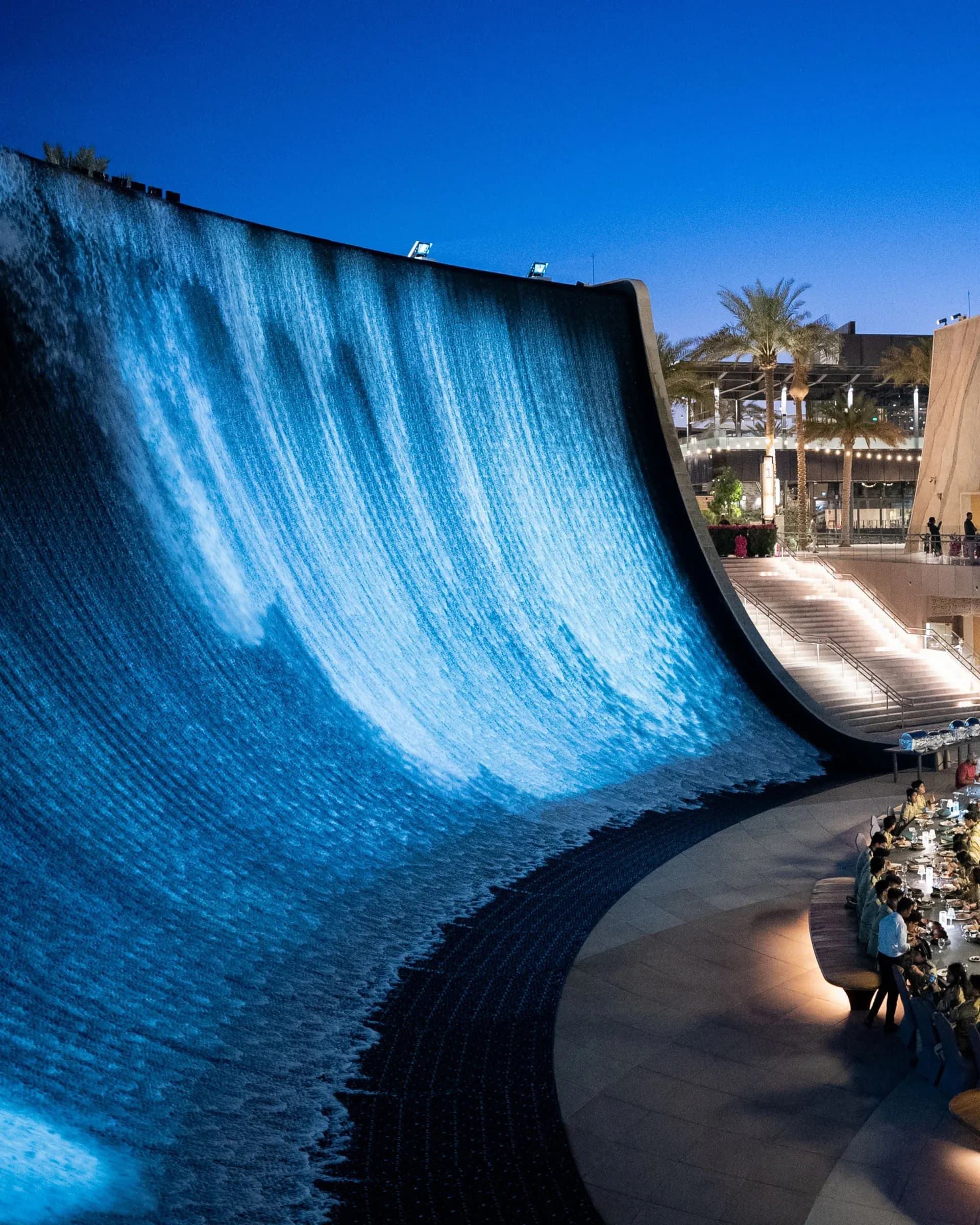 Waterfall wall
